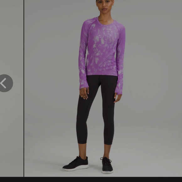 lululemon athletica Lavender Tie-Dye Long Sleeve Top - Picture 4 of 8